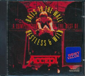 洋楽輸入盤┃Accept│A Compilation of the Best of Balls to the Wall / Restless and Wild┃ＣＢＳRK-40265│1986年┃管理7347