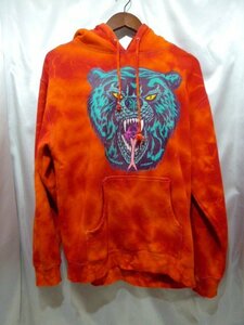 MISHKA MNWKA ミシカ タイダイ染め パーカー タイガー USA製 サイズ M 赤系 メンズ