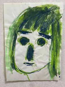 絵描きhiro C「hiro Cの顔を上げて(緑)」