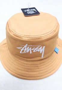 新品・タグ付 人気 ☆STUSSY ステューシー☆ バケットハット 帽子サイズ S/M ☆お洒落☆ サーファー/スケーター/ストリート/ヒップホップ