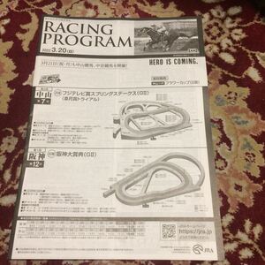 JRAレーシングプログラム2022.3.20（日）スプリングステークス（GⅡ）阪神大賞典（GⅡ）