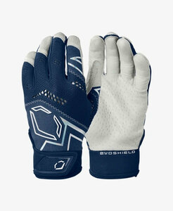  【USA物】エボシールド PRO-SRZ V2 BATTING GLOVES バッティンググローブ ネイビー サイズL 野球 大人用 wiwb57305navyl