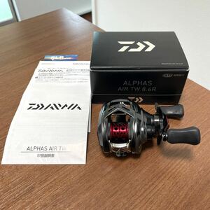 ダイワ ALPHAS AIR TW 8.6R ベイトリール DAIWA 釣具 リール 箱、取扱説明書