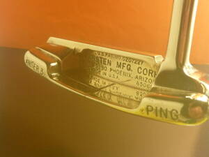 ★OLD PING ANSER３KARSTEN★正規品★３５インチ★ブロンズ＆ミラー★新品グリップ★美品★センターライン付き★