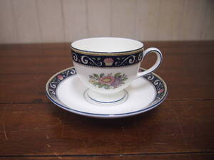 美品☆ＷＥＤＧＷＯＯＤ☆ラニーミードコバルトブルー☆カップ＆ソーサー☆４０７Ｓ４－Ｊ１４７４０