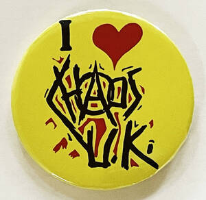 CHAOS UK - I Love CHAOS UK 缶バッジ 54mm #UK #punk #80