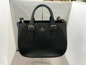 【KATE SPADE】ケイトスペード　2WAYバッグ　ブラック　レザー　SY02-FCT