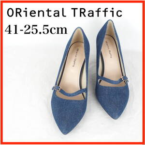 MK9252*ORiental TRaffic*オリエンタルトラフィック*レディースパンプス*41-25.5cm*デニムブルー