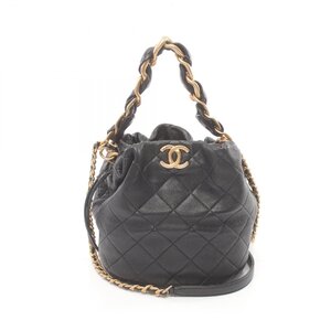 シャネル マトラッセ ブランドオフ CHANEL レザー ショルダーバッグ ラムスキン 中古 レディース