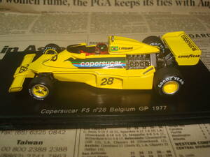 ★☆コパスカー F5 フォード 1977年 ベルギーGP　E.フィッティパルディ　スパーク 1/43　Copersucar F5 Ford E.Fittipaldi☆★