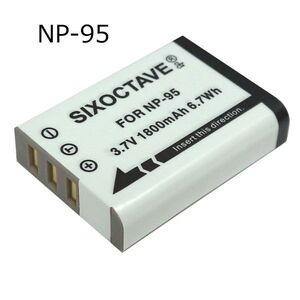 NP-95 FUJIFILM 互換バッテリー 1個　純正充電器で充電可能 X100 X100S X100T X30 X70 XF10 X-S1　RICOH DB-90