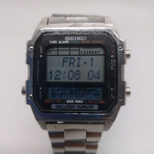 SEIKO　セイコー　シルバーウエーブ　デジタル腕時計　D409-5030