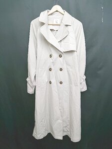 ◇ Θ ◎ OLIVE des OLIVE オリーブ デ オリーブ 長袖 ロング トレンチコート サイズF グレージュ系 レディース P