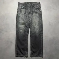 00s Levi’s 533 yarn-dyed black denim Y2K