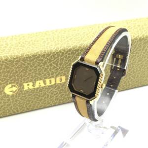 ○A2411-155 RADO/ラドー FLORENCE フローレンス 2針 メンズ クォーツ 腕時計 レザーベルト 133.3360.2 付属品あり