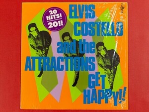 ◇米盤 エルヴィス・コステロ Elvis Costello And The Attractions/Get Happy!!/シュリンク付/LP、JC36347 #R18YK2