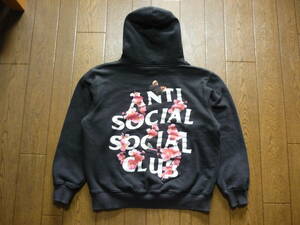 USA製　ANTI SOCIAL SOCIAL CLUB　スウェット　パーカー　KKOCH BLACK HOODIE　サイズM