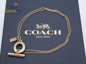 コーチCOACH　ブレスレット　金属素材　ゴールド　