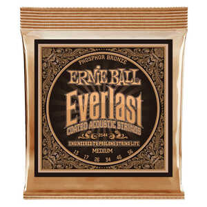 アーニーボール アコギ弦 2544 Medium ミディアム コーティング弦 Everlast Coated Phosphor Bronze 13-56 ゲージ ERNIEBALL