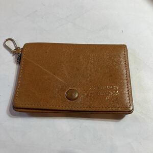 カード入れ　名刺入れ　小銭入れ付き　皮　茶　LIMOGES MADE BY PRINSESS 美品