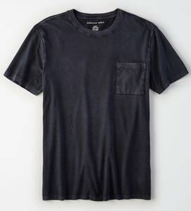 セール！！◇◆AE/アメリカンイーグル / AEポケットTシャツ/ US S / スモークグレー(薄黒) /