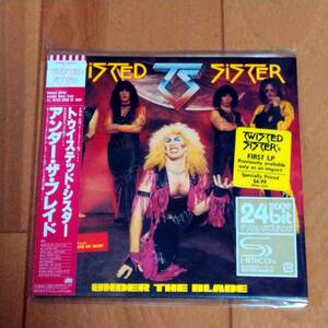 紙ジャケ　　SHM-CD　　　TWISTED　SISTER　　　　/　 　 　UNDER　THE　BLADE　　　　紙ジャケット　　国内盤　　　