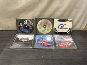 JJ812 PS1 ソフト 6点 [リッジレーサー, レボリューション/レイジレーサー/チョロＱ 2/マッハGoGoGo, 他] レース まとめ セット/60