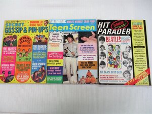 ★ 91498 ビートルズ 他 HIT PARADER TeenScreen SECRETGOSSIP&PIN・UPS 3冊 英語版 ★*