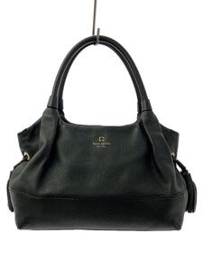 kate spade new york◆ショルダーバッグ/レザー/BLK