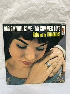 ◎V414◎LP レコード 赤盤 Ruby and the Romantics ルビーとロマンティックス/燃える初恋 OUR DAY WILL COME/MY SUMMER LOVE/KLP 1052