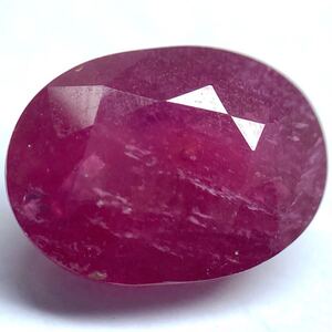 1円〜!!ソ付き!!☆天然ルビー3.42ct☆j 約10.14×7.42mm ルース 裸石 宝石 jewelry corundum コランダム 紅玉 ruby BJ1/DE0 w3 マ65