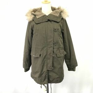 ローリーズファーム/LOWRYS FARM★ライナー付き/モッズコート【レディースM/カーキ/khaki】Coats/Jackets/Jumpers◆BH417