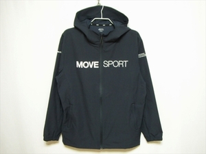 【L81】送無料★美中古★DESCENTE MOVE SPORT デサント ライトウォーム フルジップパーカー DMMWJF12 Oサイズ ウインドブレーカー xl ll 2l