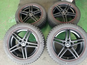 バリ山 235/45R17 94Q AFT ZINC 17×7.5j 5穴 PCD112 ET48　ワンシーズンのみ使用　Eクラスクーペ C207 4本 同サイズ　アウディ ベンツ　VW