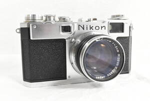 美品 Nikon S2 NIKKOR-S・C 1:1.4 ｆ＝5ｃｍ レンジファインダー フィルムカメラ .N 