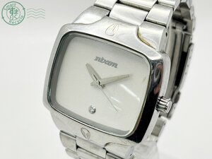 BA0604500　▽ NIXON ニクソン THE PLAYER シルバー系文字盤 スクエア アナログ 3針 クォーツ QZ メンズ 腕時計 中古