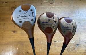 廃棄前最終出品 HONMA ホンマ パーシモン ドライバー 1W フェアウェイ ウッド 3W 5W 3本セット 102405y BORON SP-V10 Hiro