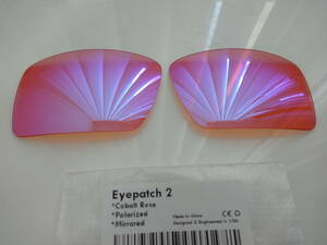 処分価格！★オークリー EYEPATCH EYE PATCH 2 アイパッチ（2含む）用 カスタム偏光レンズ TRAIL(COBALT ROSE) Color POLARIZED 新品 