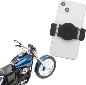 磁石内蔵スマホホルダー 強力吸着 滑り止め サイズ調整 オートバイ バイク用 スリムサイズ