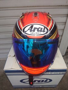 アライ Arai RX7 X RX7-X RX-7 XNAKAGAMI ナカガミフルフェイス ヘルメット ミラーシールド Lサイズ使用頻度は極めて低い