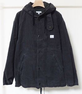 Engineered Garments エンジニアードガーメンツ Charcoal 別注 EG BENCH JACKET CORDUROY フーデッド ベンチ ジャケットXS CHARCOAL