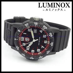 ルミノックス LUMINOX 腕時計 メンズ クォーツ シータートル LEATHERBACK SEA TURTLE GIANT XS.0335 レッド・ブラック