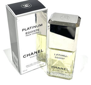 (GA275) ★１円スタート ★ CHANEL シャネル 香水 エゴイスト プラチナム オードトワレ 50ml 残量9割