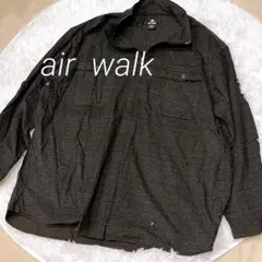 A305  air walk  エアウォーク　コットン　ジップ　シャツ　4L