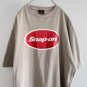 USA製 snap-on スナップオン Tシャツ Lサイズ ベージュ