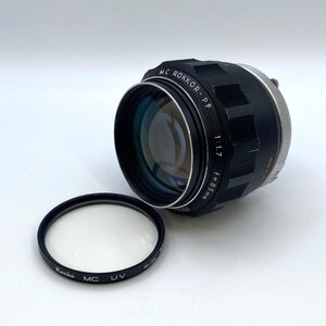 1円～/MINOLTA/ミノルタ/MC/ROKKOR-PF/85mm/F1.7/レンズ/一眼カメラ用/MF/マニュアルフォーカス/オールドレンズ/ジャンク/E094