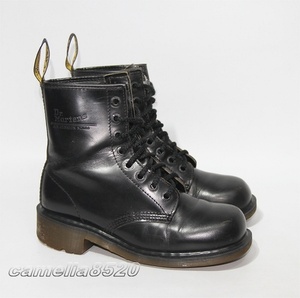 英国製 Dr. Martens ドクターマーチン 8ホールブーツ DM088 黒 ブラック レザー UK6 約25cm 中古 美品 1460 レディース