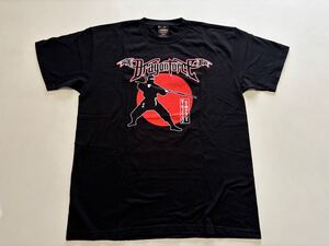 【未使用品】Dragonforceドラゴンフォース 「NINJITSU RAMPAGE」Tシャツ 黒 XLサイズ