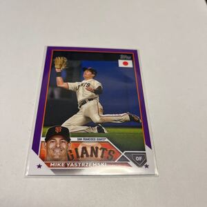 ★TOPPS MLB2023 JAPAN EDITION 【マイク・ヤストレムスキー】パラレル　50枚限定★即決