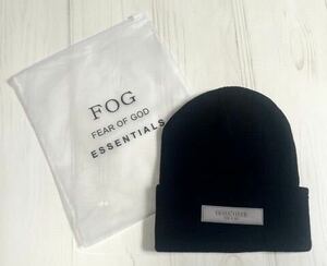 essentials エッセンシャルズ fear of god フィアオブゴッド ニット ビーニー ユニセックス メンズ レディース ニット帽 ブラック 黒